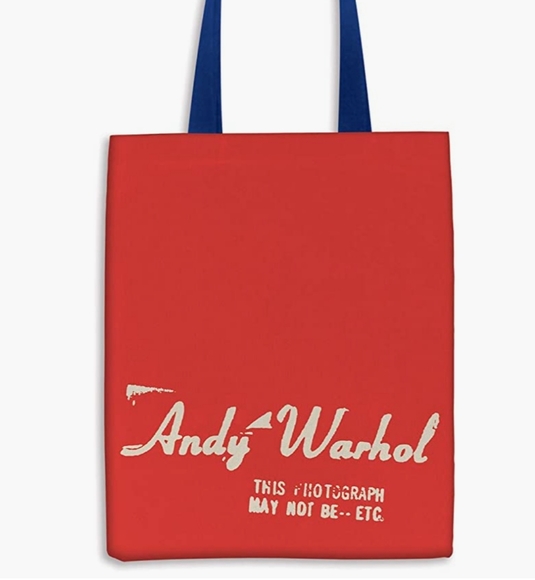 Andy Warhol Canvas Bag + 3 Andy Warhol Limited Edition Pins
